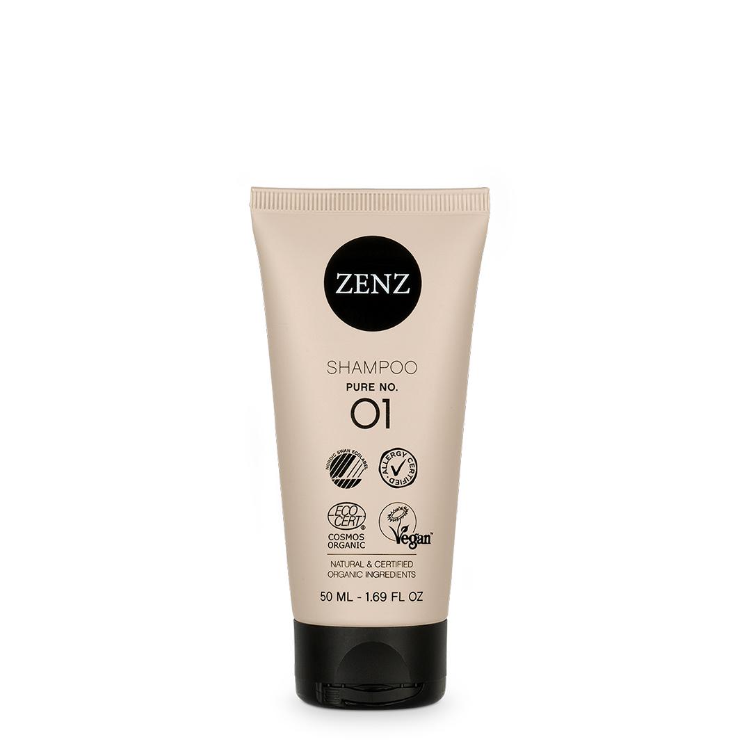 ZENZ Organic Hüpoallergeenne ja lõhnavaba šampoon Pure No. 01 (50ml)